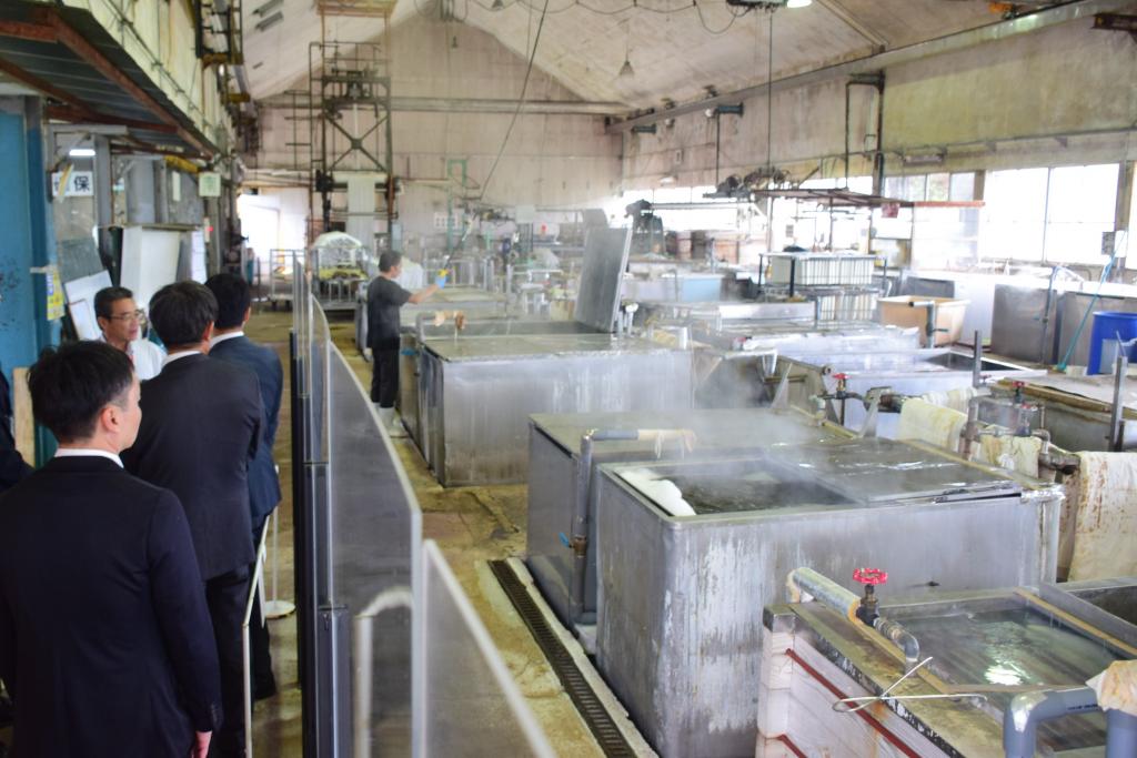 丹後ちりめんにシボ