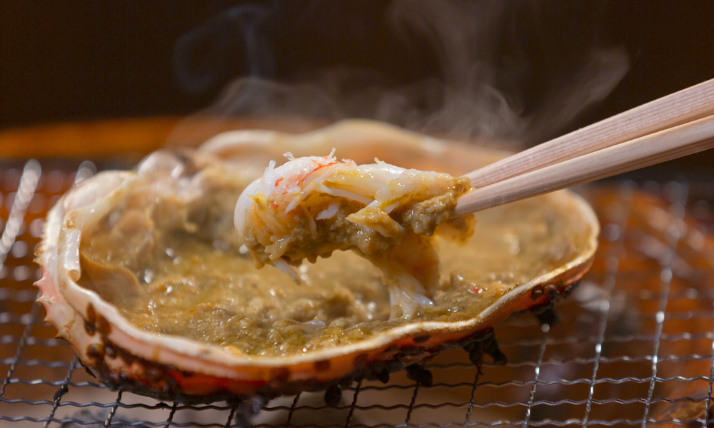 カニ料理(食べ方)/⑤カニの甲羅焼き