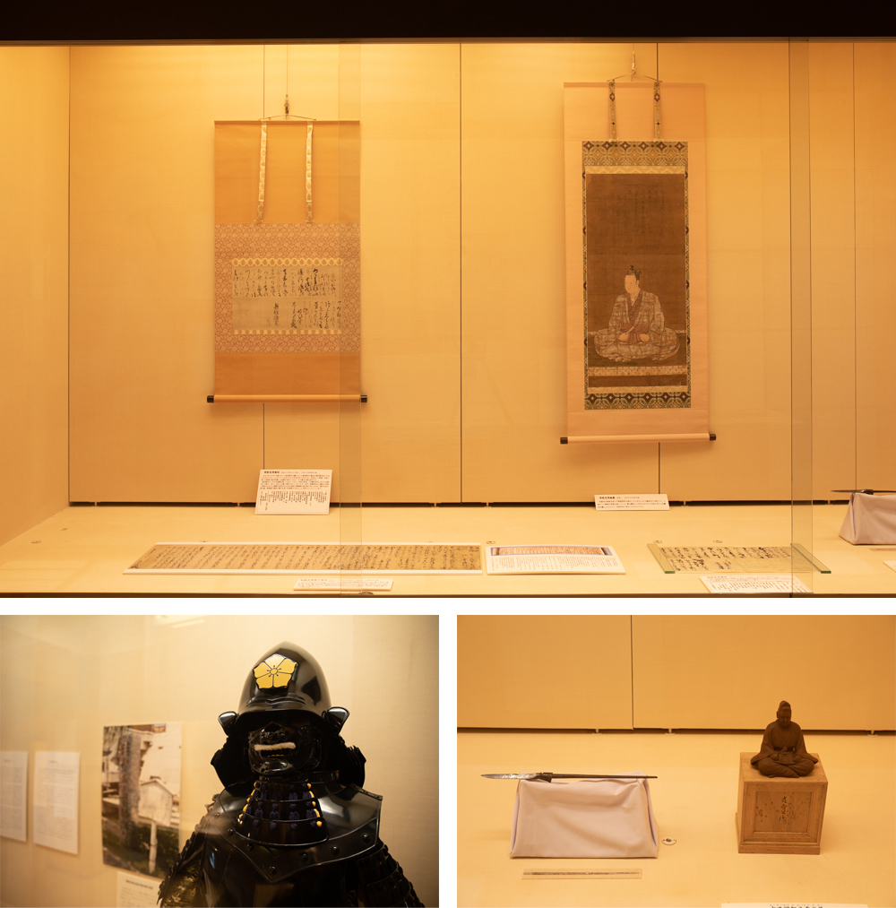光秀直筆の書状などゆかりの品々を展示