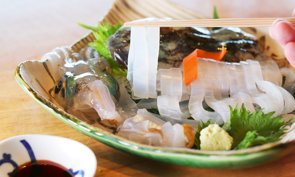 新鮮なイカを使ったお料理